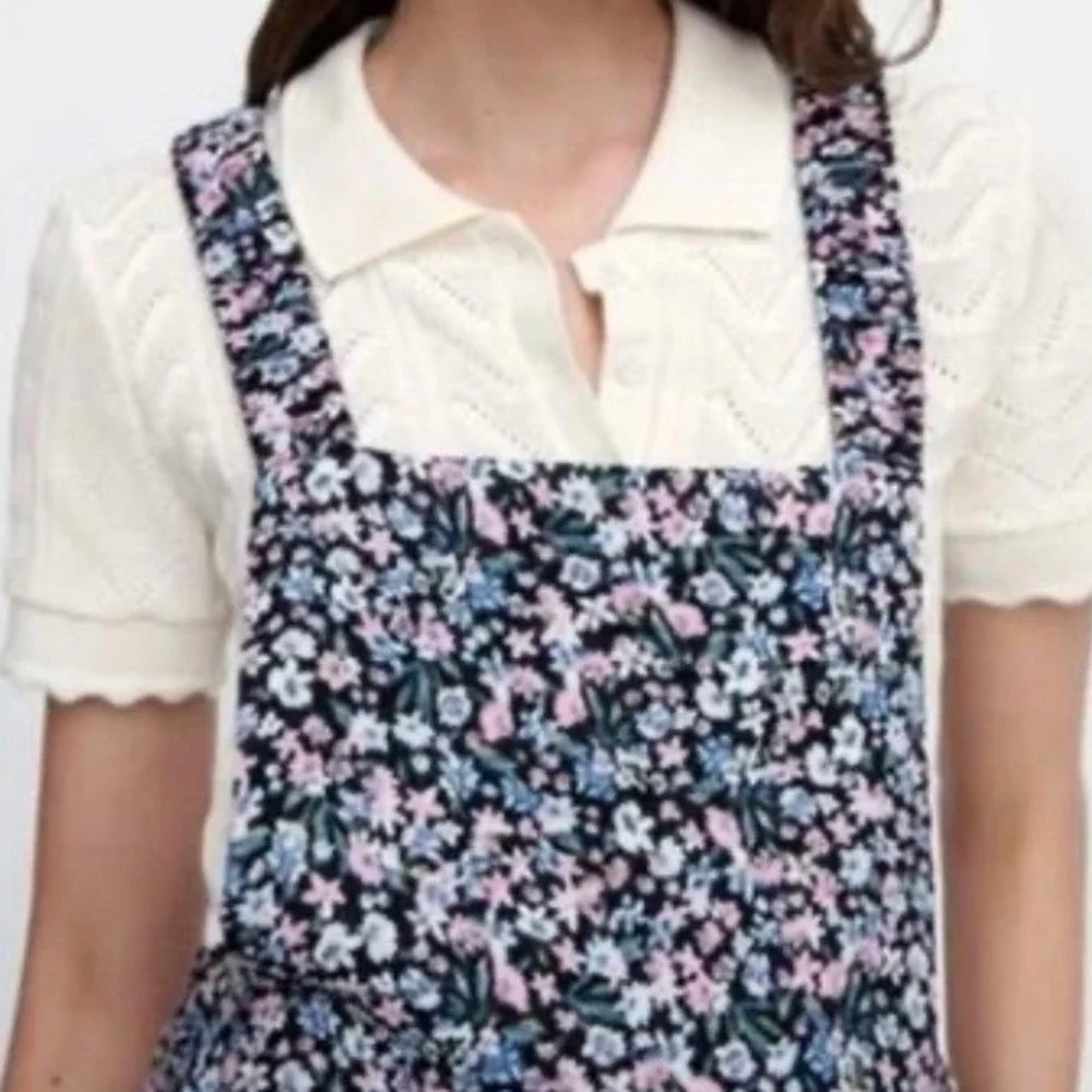 Zara NWOT Cotton Dungarees